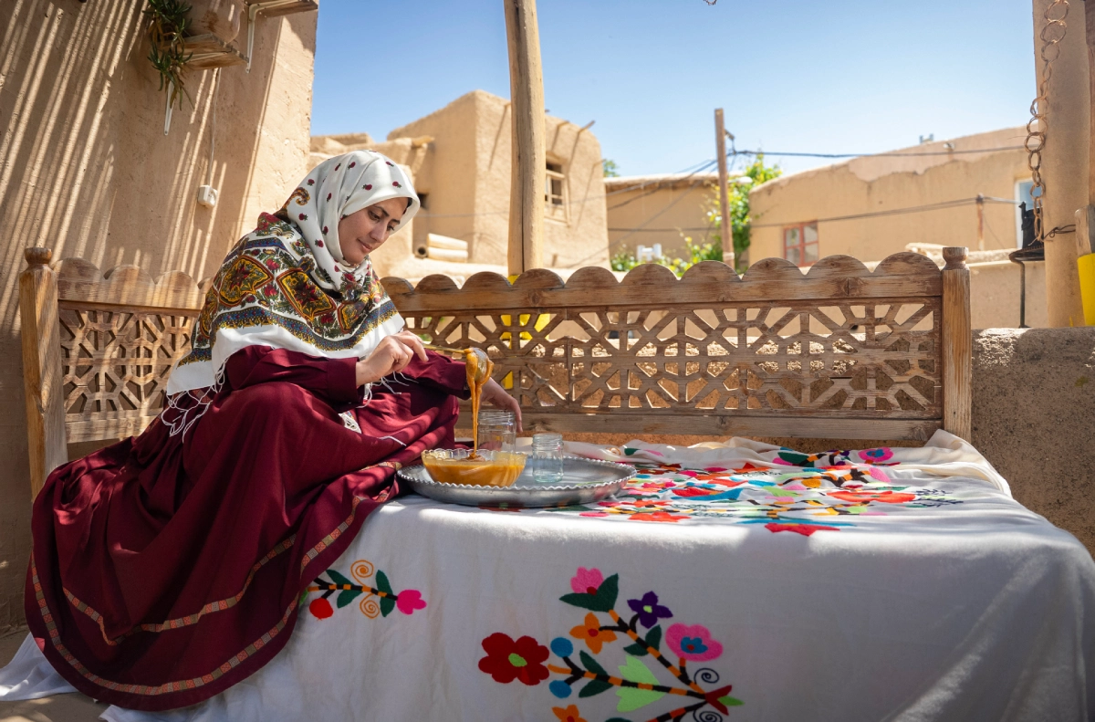 Women making traditional food in Qaleh Bala